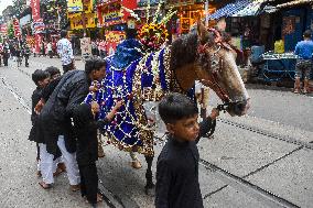 Alam Procession On Fifth Day Of Muharram Observation In India.