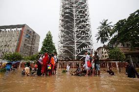 Heavy Monsoon Rain In Bangladesh