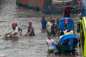 Waterlogged In Dhaka