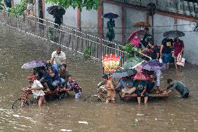 Waterlogged In Dhaka