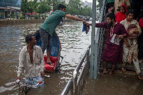 Waterlogged In Dhaka