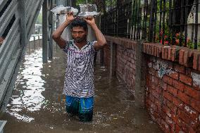 Waterlogged In Dhaka