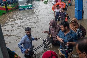 Waterlogged In Dhaka