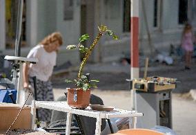 Ohmatdyt Childrens Hospital after Russian missile attack in Kyiv