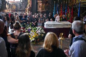 Funeral of Ohmatdyt doctor killed by Russian missile strike in Lviv