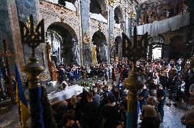 Funeral of Ohmatdyt doctor killed by Russian missile strike in Lviv