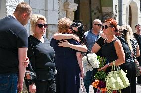 Funeral of Ohmatdyt doctor killed by Russian missile strike in Lviv