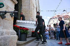 Funeral of Ohmatdyt doctor killed by Russian missile strike in Lviv