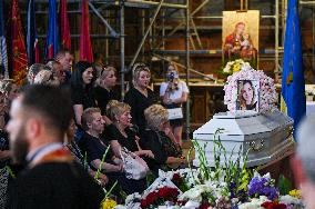 Funeral of Ohmatdyt doctor killed by Russian missile strike in Lviv