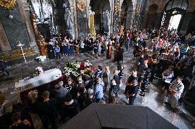 Funeral of Ohmatdyt doctor killed by Russian missile strike in Lviv