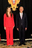 Princess Leonor Meets With Portuguese President - Lisbon