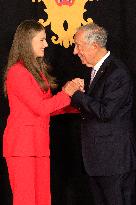 Princess Leonor Meets With Portuguese President - Lisbon