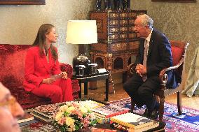 Princess Leonor Meets With Portuguese President - Lisbon