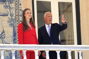 Princess Leonor Meets With Portuguese President - Lisbon