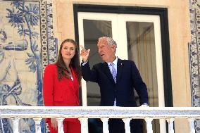 Princess Leonor Meets With Portuguese President - Lisbon