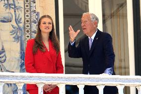 Princess Leonor Meets With Portuguese President - Lisbon