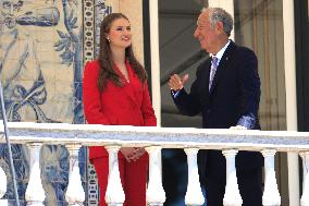 Princess Leonor Meets With Portuguese President - Lisbon