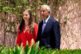 Princess Leonor Meets With Portuguese President - Lisbon