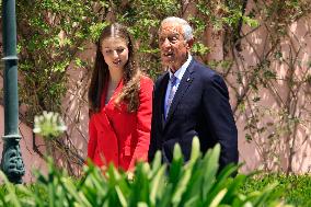 Princess Leonor Meets With Portuguese President - Lisbon