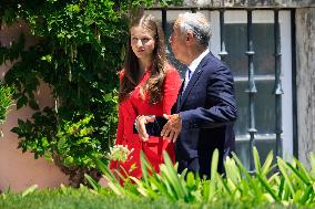 Princess Leonor Meets With Portuguese President - Lisbon