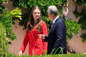 Princess Leonor Meets With Portuguese President - Lisbon