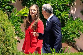 Princess Leonor Meets With Portuguese President - Lisbon