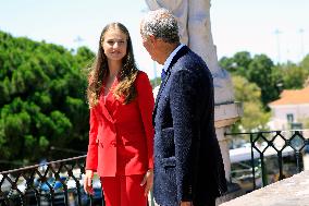 Princess Leonor Meets With Portuguese President - Lisbon