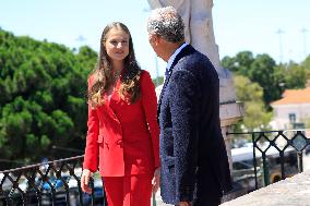 Princess Leonor Meets With Portuguese President - Lisbon