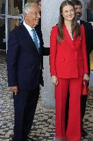 Princess Leonor Meets With Portuguese President - Lisbon