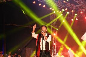 Indian Singer Nachiketa Chakraborty Performs In Dhaka.