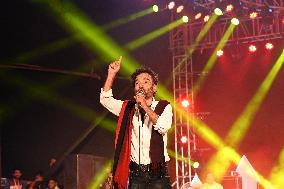 Indian Singer Nachiketa Chakraborty Performs In Dhaka.