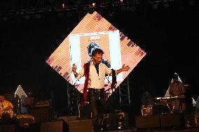 Indian Singer Nachiketa Chakraborty Performs In Dhaka.