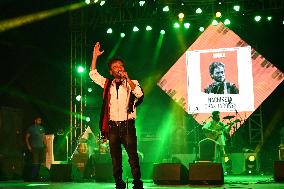 Indian Singer Nachiketa Chakraborty Performs In Dhaka.