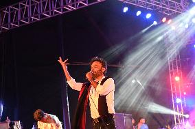 Indian Singer Nachiketa Chakraborty Performs In Dhaka.