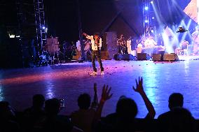 Indian Singer Nachiketa Chakraborty Performs In Dhaka.