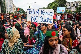 Student Protest For Abolished Quota System