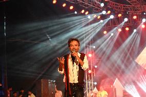 Indian Singer Nachiketa Chakraborty Performs In Dhaka.