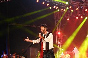 Indian Singer Nachiketa Chakraborty Performs In Dhaka.