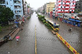 Heavy Monsoon Rain In Dhaka.