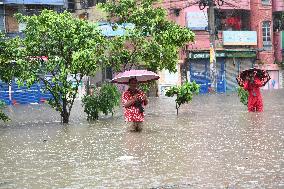 Heavy Monsoon Rain In Dhaka.