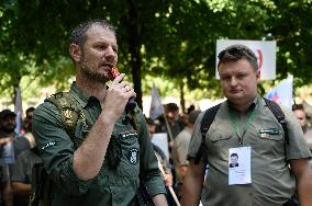 State Forests Rangers Rally Against Proposed Restriction On Logging.