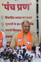 Rajasthan BJP President CP Joshi In Jaipur