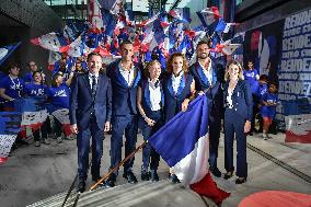 The flag bearers for the Paris 2024 Olympic and Paralympic Games in Paris FA