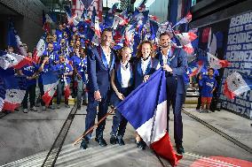 The flag bearers for the Paris 2024 Olympic and Paralympic Games in Paris FA