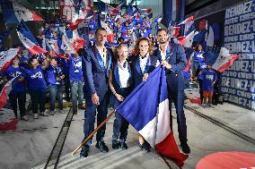 The flag bearers for the Paris 2024 Olympic and Paralympic Games in Paris FA