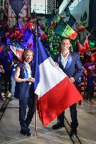 The flag bearers for the Paris 2024 Olympic and Paralympic Games in Paris FA