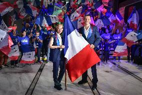 The flag bearers for the Paris 2024 Olympic and Paralympic Games in Paris FA