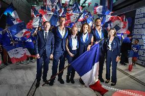 The flag bearers for the Paris 2024 Olympic and Paralympic Games in Paris FA