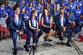 The flag bearers for the Paris 2024 Olympic and Paralympic Games in Paris FA