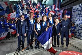 The flag bearers for the Paris 2024 Olympic and Paralympic Games in Paris FA